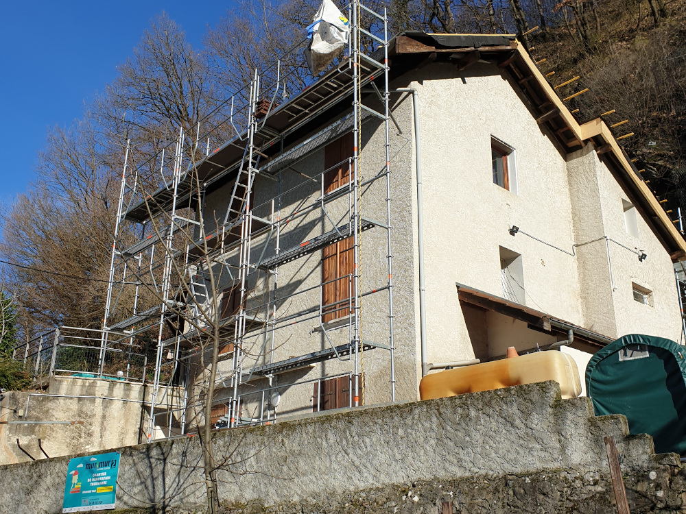 Amélioration thermique d'une maison à Domène