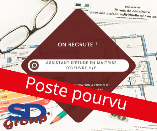 OFFRE D'EMPLOI : Assistant d'étude en maitrise d'uvre
